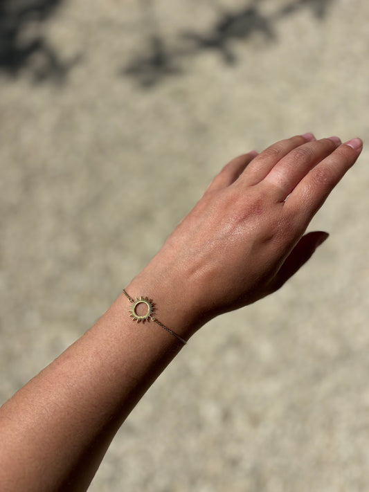 bracelet souvenir en résine soleil