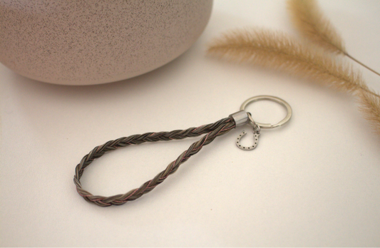 porte clé en crin de cheval