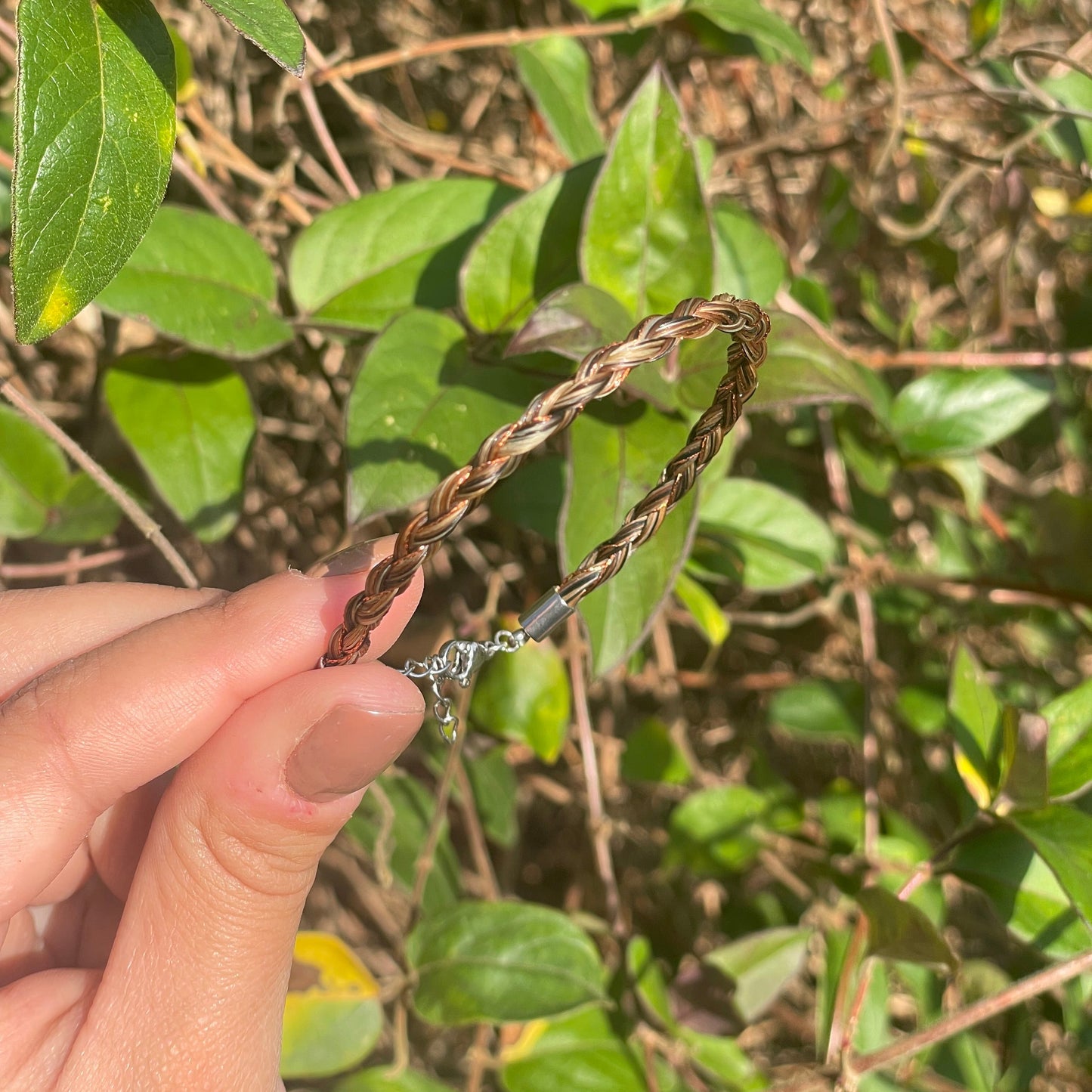 bracelet souvenir en crin de cheval