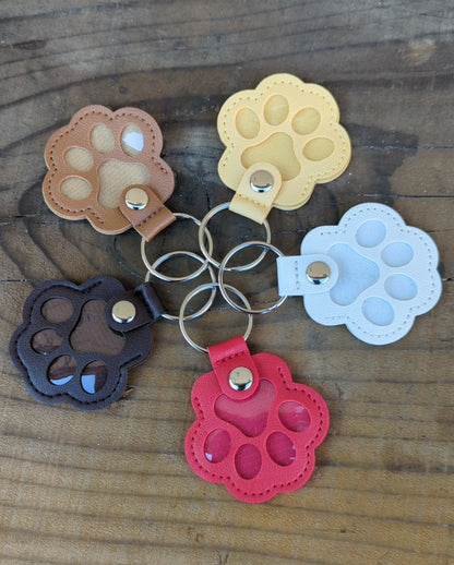 porte clé empreinte, souvenir, poil animaux 