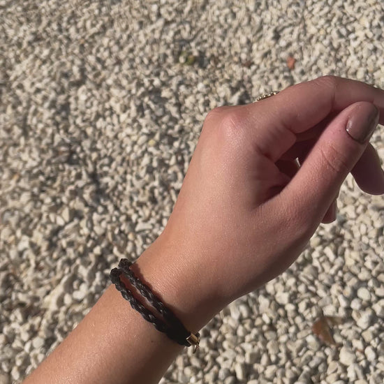 bracelet en crin de cheval double